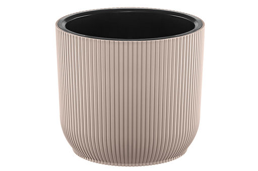 Кашпо 8,5 л 26*26*23 см Линея темно-бежевый (модель 659) - Elan gallery фото 3