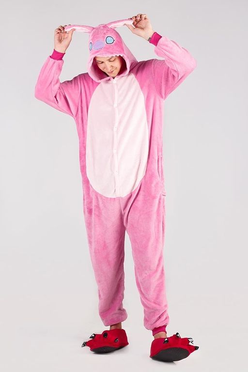 Пижама кигуруми Стич розовый