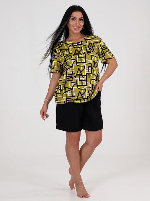 166 шорты пижама (Хаки) - А-дина фото 2