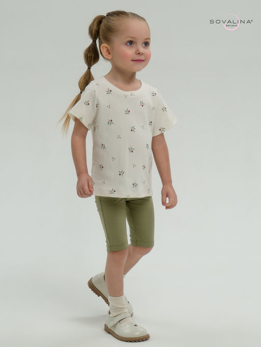 Костюм Актив бордовые тюльпанчики-оливка - Sovalina фото 17