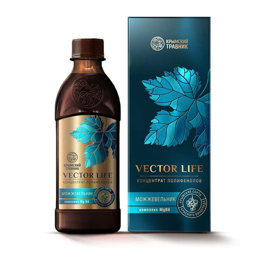 Концентрат полифенолов VECTOR LIFE с можжевельником и MgВ6 - Крымский травник фото 2