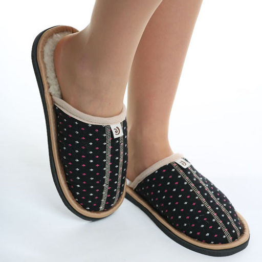 Тапочки-шлепанцы арт.4010-04 МАКО черная мушка - Altro фото 2