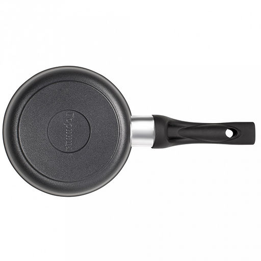 Ковш с тефлоновым покрытием 1,0л, д16см "Классик", h7см, s0,4см, ручка из термостойкого пластика, стеклянная крышка с пароотводом, подарочная упаковка (Россия)