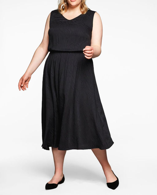 Платье с кардиганом, черное - Sheego фото 3