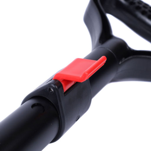 Лопата лавинная алюминиевая ИРЕМЕЛЬ СНЕГОВИК IR102 с пилой 35см, D-обр. рукоять, регулировка длины 93/81.5см, лезвие 32.3x22.3см, чёрно-красная/уп10 - Галеонтрейд фото 7