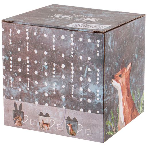 КРУЖКА С СИЛИКОНОВОЙ КРЫШКОЙ ЛЕСНАЯ СКАЗКА ОЛЕНЕНОК 360 МЛ, СИНЯЯ - Lefard фото 2