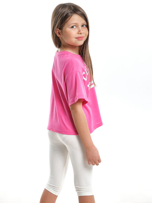 Футболка с принтом UD 7906 персик - Mini maxi фото 5