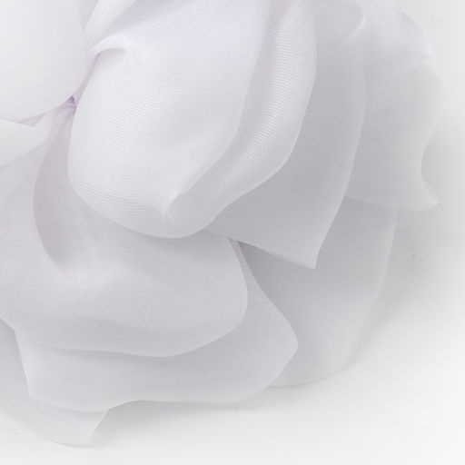 Бант для волос на резинке школьный, белый, 13 см, Минни Маус