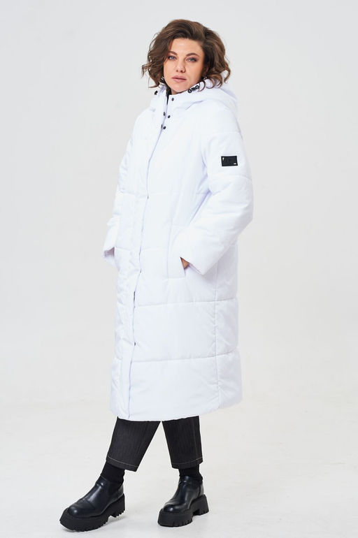 Пальто ANDINA CITY 7013-24 белый  фото 4