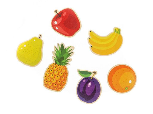 Игра развивающая деревянная Фрукты (21х21см) - Десятое королевство фото 2
