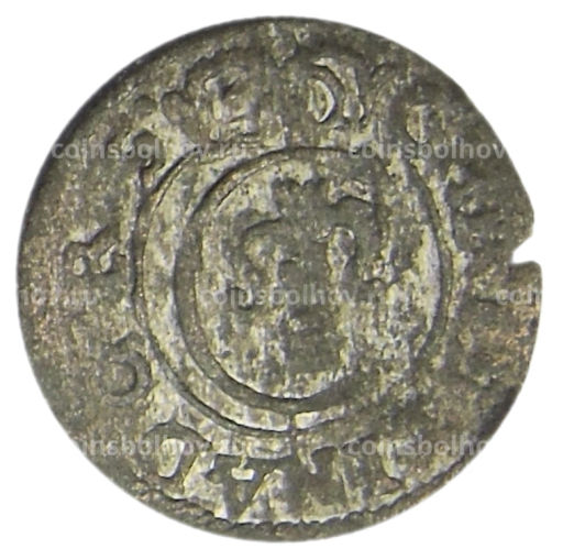 Солид 1634-1654 года Шведская оккупация Риги Королева Кристина