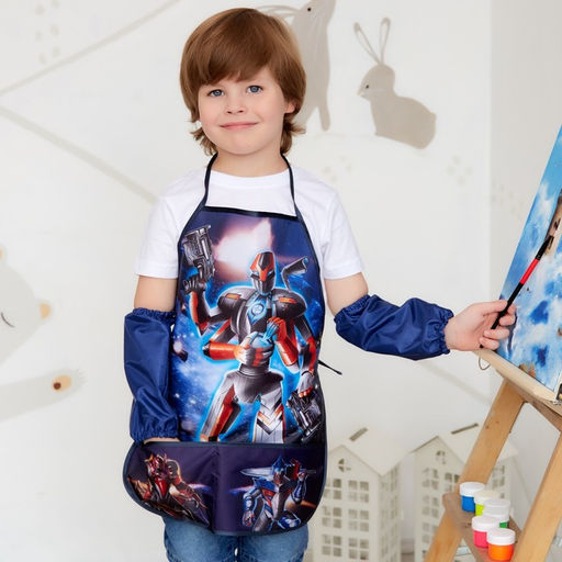 Фартук с нарукавниками детский Этель Робот, 49 х 39 см  фото 4