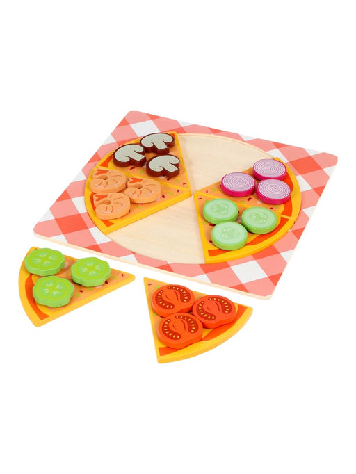 Деревянный кухонный набор - сортер «Пицца»