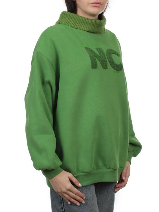 2510 GREEN Толстовка женская (85% хлопок, 10% полиэстер, 5% спандекс) - Fashion фото 2