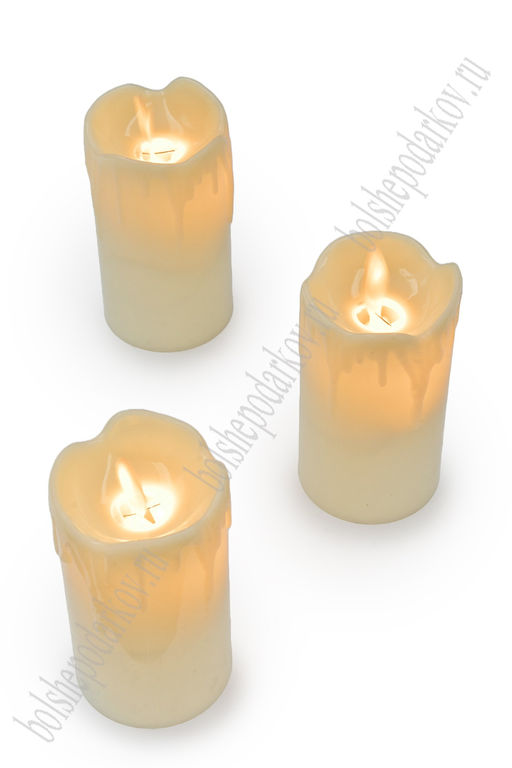 Набор свечей светодиодных на батарейках 9 см (12 шт) SF-7552, №2