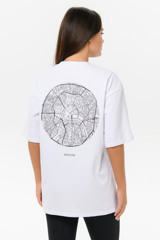 Футболка Top458 белый+Москва - Argo exclusive фото 2