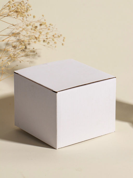 Свеча интерьерная в стакане "Нежно-голубой пион" 11х11х8 см