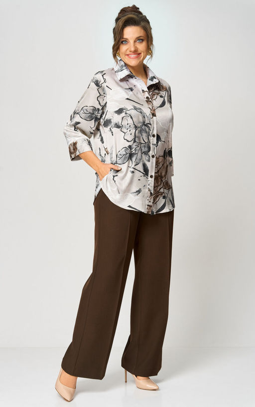 Брюки БелЭльСтиль 601 коричневый фото 4