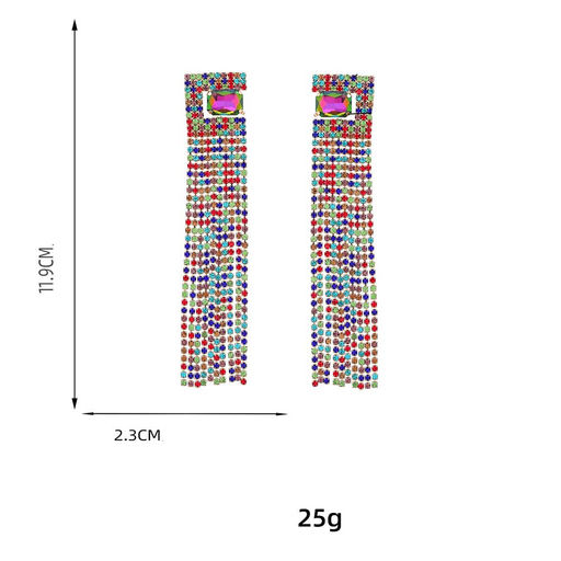 Серьги длинные на гвоздиках арт. 13 0981 (id 265505) - Rada фото 3