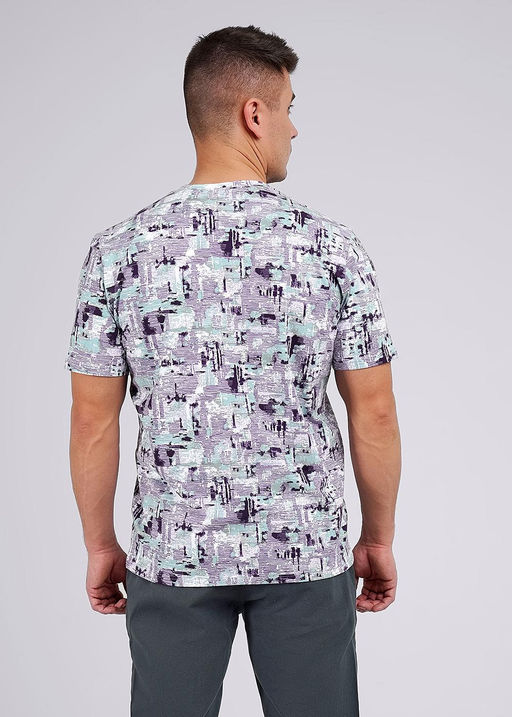 CLE Фуфайка (футболка) муж. 542284/10гн белый/фиолетовый - Clever wear фото 4
