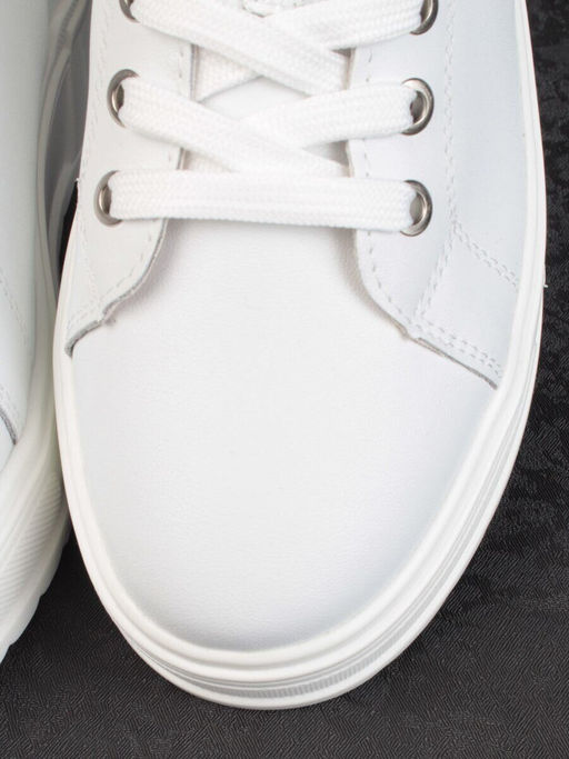 05-PDD200-1 WHITE Кроссовки женские (натуральная кожа)