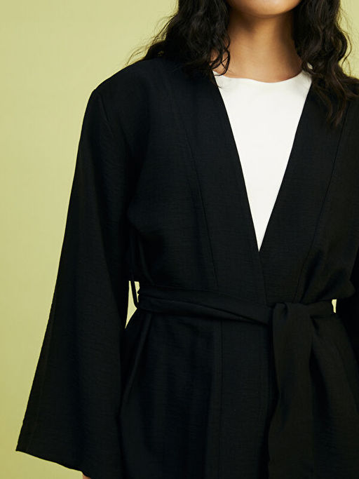 ?al Yaka Oversize Kad?n Kimono