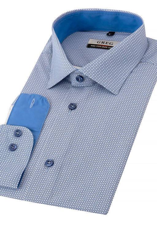 Сорочка мужская длинный рукав GREG 223/131/8919/Z/1_GB  фото 7