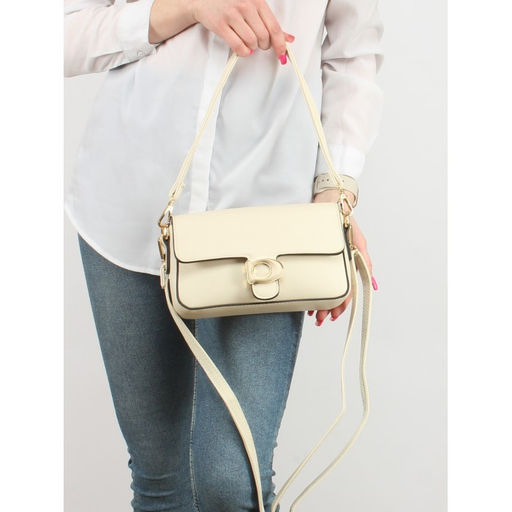 Сумка женская искусственная кожа YDR-2531, 1отд+карм/пер, плечевой ремень, молочный SALE 253918 - Adelia фото 5