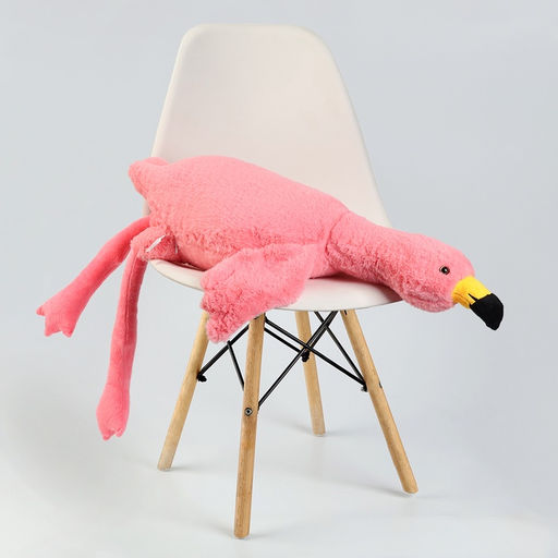 Мягкая игрушка Фламинго, 90 см, розовая - Simaland фото 6