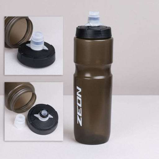 Бутылка для воды велосипедная ZEON WB226 гоночная, клапан кэмэлбак, пищевой hi-quality PP, 750ML цвет black/уп100 - Галеонтрейд фото 5