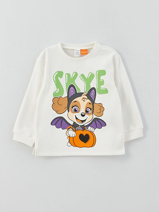Bisiklet Yaka Paw Patrol Bask?l? K?z Bebek Sweatshirt ve E?ofman Alt 2li - Waikiki фото 3