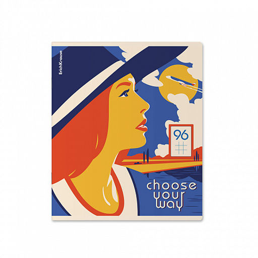 Цена за 5 шт. Тетрадь общая ученическая ErichKrause Choose Your Way, 96 листов, клетка, матовая ламинация_MIX-PACK  фото 4