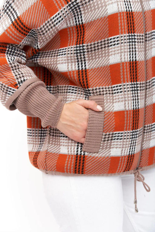 Жакет Д 3128/бежево-оранжевый