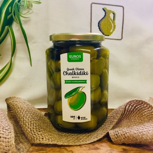 Оливки Халкидики Премиум в рассоле EcoGreece, ст.б., 750г - Evros фото 3