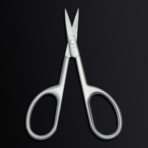 Ножницы маникюрные «Премиум сатин», узкие, прямые, матовые, 9.6 см