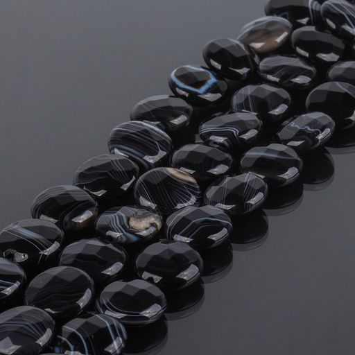 Бусины для украшений из Агата полосатого огранка