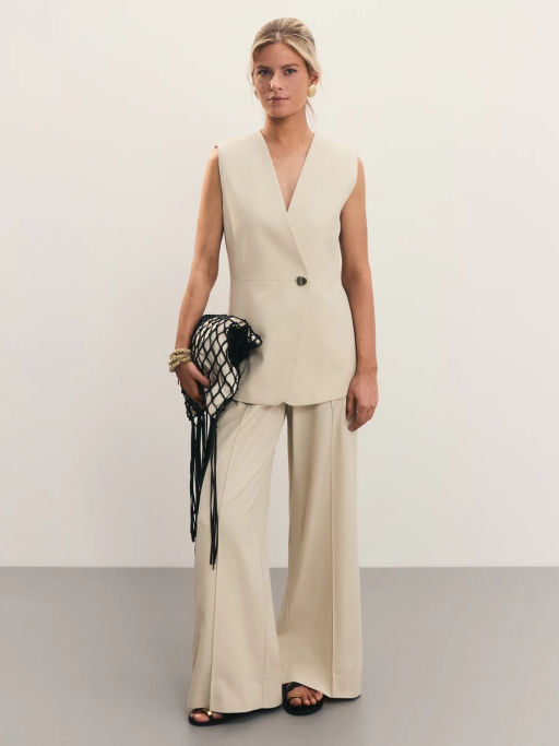 Брюки из тенселя и хлопка / Zarina  фото 5