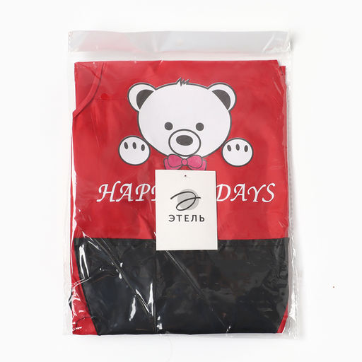 Фартук детский Этель Bear 44*60см, цв. красный, 100% п/э