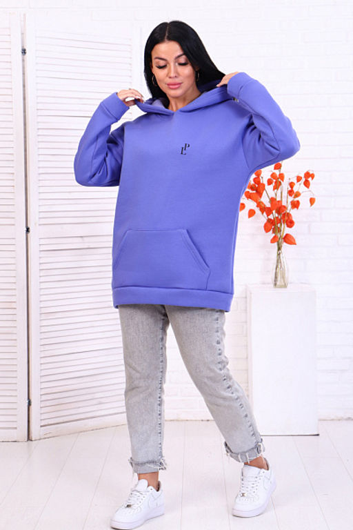 Толстовка с капюшоном, футер с начесом 3-х нитка (878-3) - Плиона фото 37