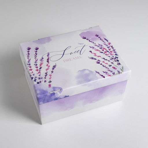 Коробка подарочная складная, упаковка, Лаванда, 31?25.5?16 см