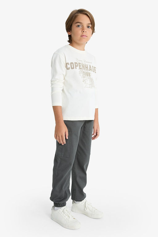 Kargo Gabardin Jogger Pantolon Erkek _ocuk - Defacto фото 3