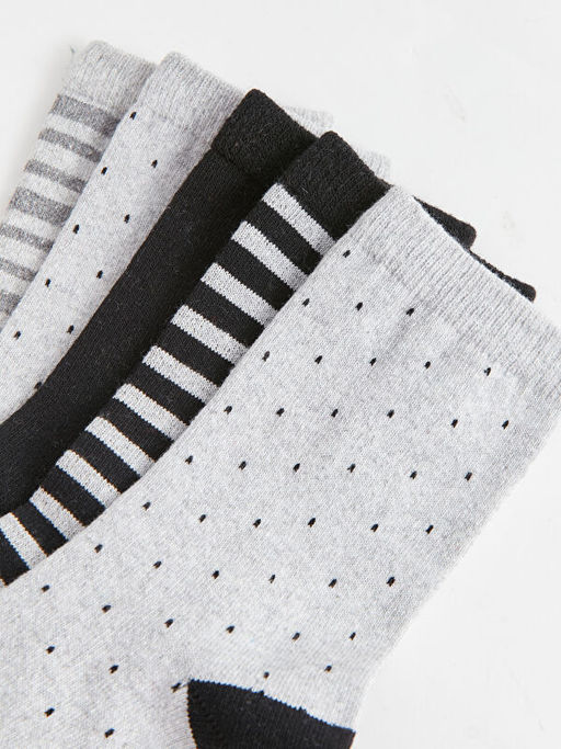 Desenli Erkek ?ocuk Soket ?orap 5li - Waikiki фото 3