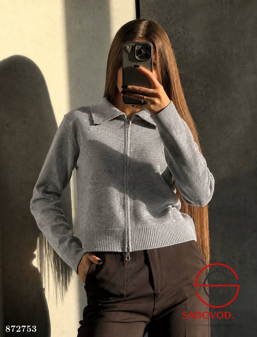 Мягкая кофта на молнии - Fiona фото 7