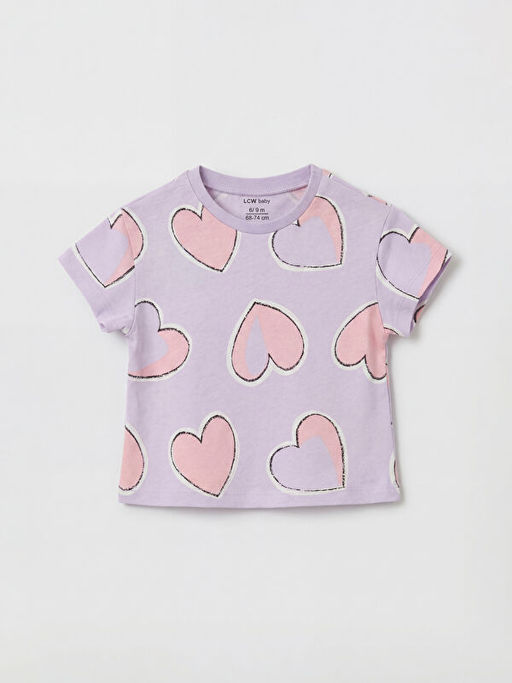 Kalp Bask?l? K?z Bebek Ti??rt