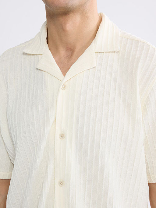 Regular Fit Resort Yaka Arm?rl? Erkek G?mlek