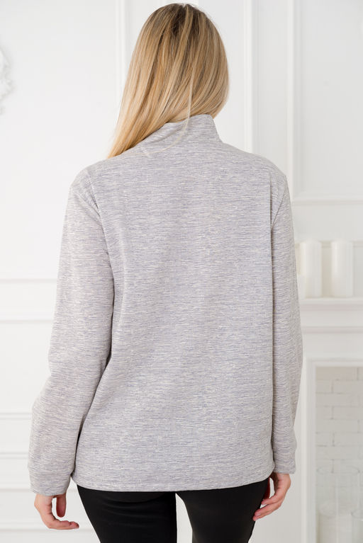 Толстовка женская из футера 2-х нитка Ирма зебра - Амадэль фото 2