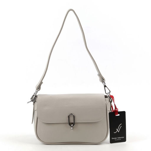 Женская кожаная сумка Sergio Valentini SV-K-045-106 Лайт Грей
