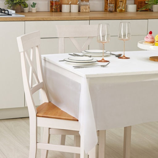 Скатерть на стол Доляна Праздничный стол, 137183 см, цвет белый  фото 3