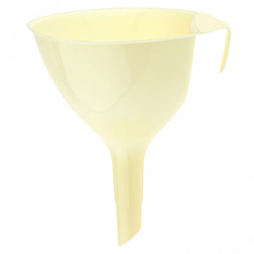 Воронка пластмассовая д13см, h15см, с насадкой, ванильный (Россия)