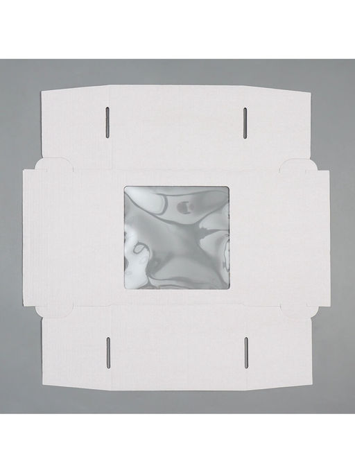 Цена за 5 шт. Коробка для торта с окном Белая 29,5 х 29,5 х 19 см - Дарите счастье фото 6